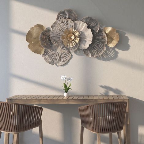 Panneau décoratif mural en métal, 97,8x7x59 cm, Poxy (1/5)