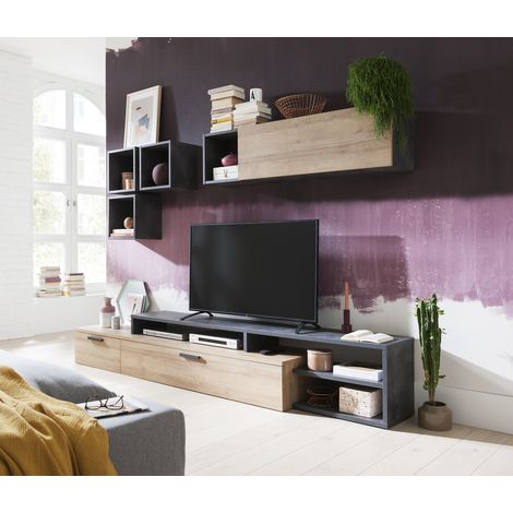 Colari Legno laminato - Grigio / marrone
