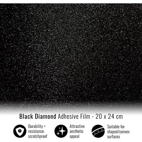 Pellicola Adesiva per Wrapping Black Diamond - Dimensione: 20 X 24 CM