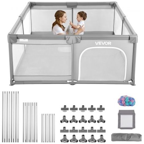 Parc Bébé - 200 x 178 - 5 cm - Parc de Jeu Enfant avec 50 Balles (1/5)