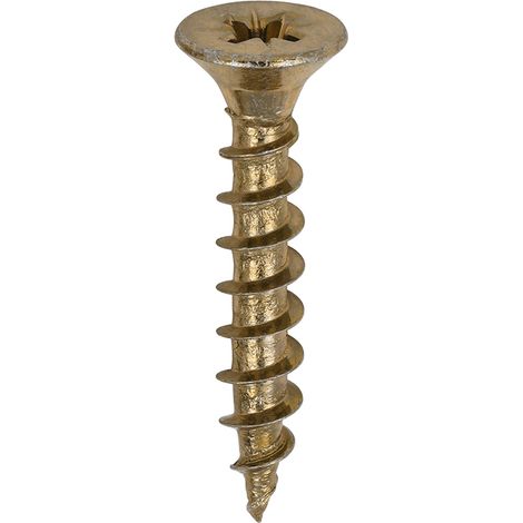 TIMco 5.0 x 30mm Solo Zinc & Yellow Woodscrew Qty 200