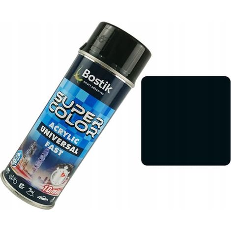 Pintura en aerosol universal Super Color 400 ml Negro brillante