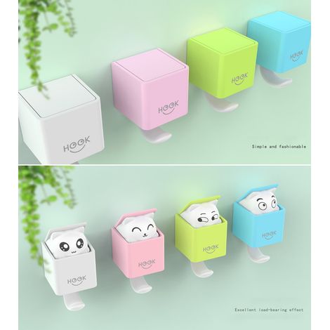 Niedliche Katzen-Wandhaken – Wandhaken für Mäntel, Schals, Hüte, Handtücher und Taschen – Wohnaccessoires (1/5)