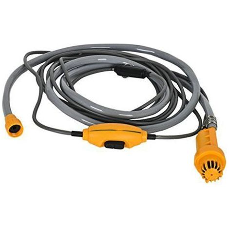 OEBUAFI Tragbare Outdoor-Dusche, Campingdusche mit wasserdichtem Akku und integriertem Filter, 2 m Wasserschlauch, 4 m Kabel mit Haken für Camping (1/5)