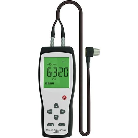 Jauge d'épaisseur ultrasonique numérique, vélocimètre for Tubes en Acier, métal, Plastique, Verre, céramique, Instrument de Mesure de Profondeur et de Largeur (1/5)