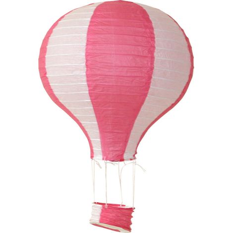 Lanterne en papier montgolfière, décoration de Noël, lanterne en papier pliable à suspendre dans le couloir de la maternelle, montgolfière colorée (1/5)