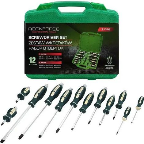 Rockforce 12-teiliges magnetisches Bit-Set (1/5)