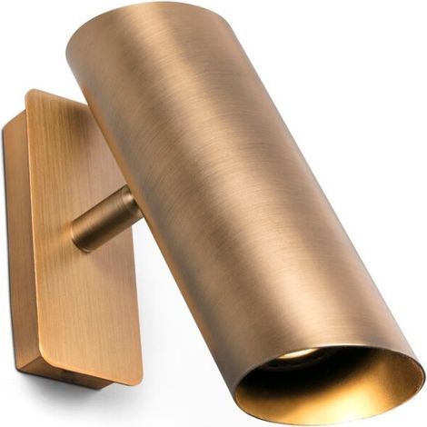 AMXCNOY Applique murale en bronze avec douille GU10 – Longueur 21 cm, hauteur 22 cm, largeur 5,6 cm – IP20 – Tension universelle 100–240 V – Réf. 29897 (1/5)