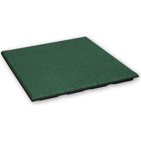 Rubber tegels 25 mm - 1 m2 (4 tegels van 50 x 50 cm) - Groen (1/5)