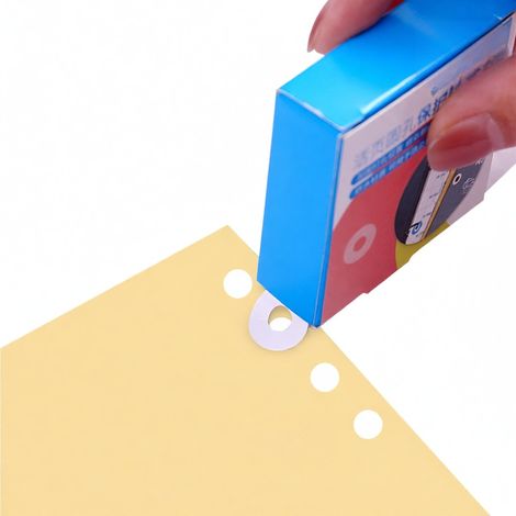 Irovami Étiquettes renfort rondes 250 – KW-trio, auto-adhésives – Idéal pour perforation, bureau (1/5)