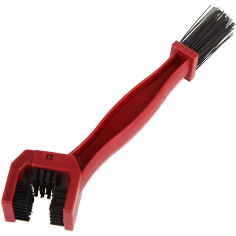 Motorcycle and Bicycle Chain Cleaning Brush, Red (1/5)
