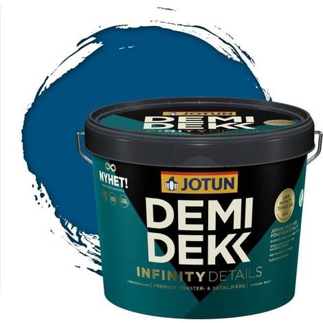 Peinture Bois - JOTUN - Lasure Opaque Satinée - RAL 5010 - Bleu Gentiane - 3L (1/2)
