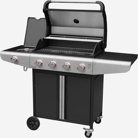 Barbecue a gas a 4 bruciatori con fuoco laterale (1/5)