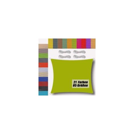 Toldo de sombra impermeable para patio de 2x2 m, tejido HDPE de 185 g/m², toldo perforado para patio, jardín, terraza, camping al aire libre, rectangular amarillo-verde - Crezuo (1/4)