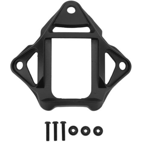 Support de fixation pour casque AF noir, en alliage d'aluminium à 3 trous, résistant à l'usure et à la charge. (1/5)
