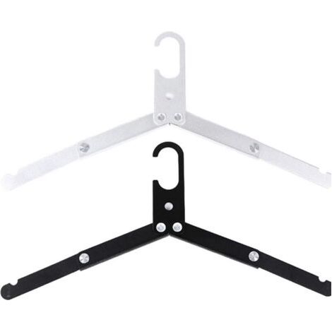 Ensemble de cintres de voyage, portant à vêtements pliable en alliage d'aluminium, idéal pour les voyages, les activités de plein air et le camping. (1/4)