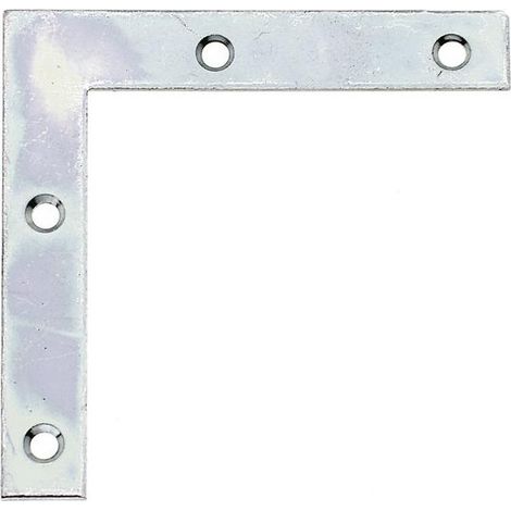 SQUADRETTA ANGOLARE 60X60X10MM PIATTA ZINCATA