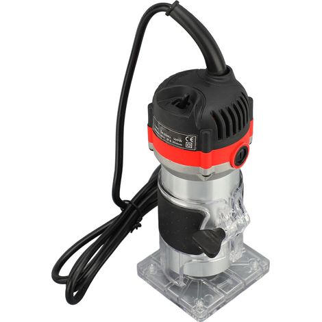 Défonceuse à bois portable 30000 tr/min broche transparente base électrique pour menuiserie (1/5)