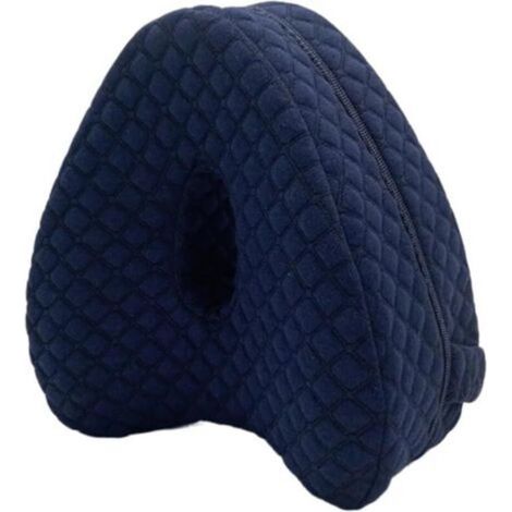 Oreiller d'alignement des Hanches - Soulage Les douleurs sciatiques et Jambes Personnes Dormant sur Le côté Coussin Entre Jambes pour Dormir(bleu marine) (1/4)