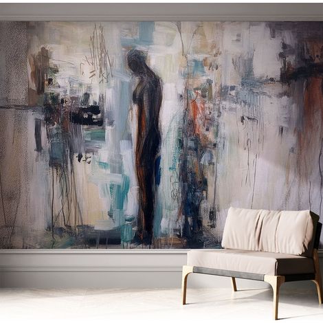Fotomurale adesivo - parete decorativa - decorazione casa - stile moderno parete - Figura misteriosa 312x219 cm (1/5)