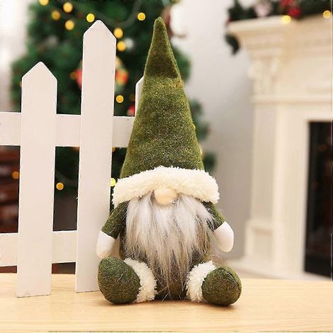 Décorations de Noël en forme de gnomes, gnomes en peluche faits main, lutin du Père Noël (1/2)