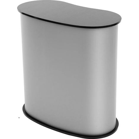 Banco espositivo, design robusto, portatile e smontabile, nero (1/2)