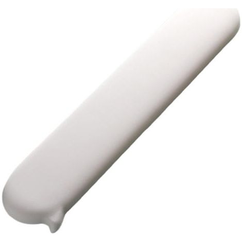 Poggiapolsi, 40 × 8 × 1,8 cm, cuscino di supporto a lento ritorno, antiscivolo, lavabile, cuscino portatile per tastiera (bianco, 1 pezzo) (1/5)