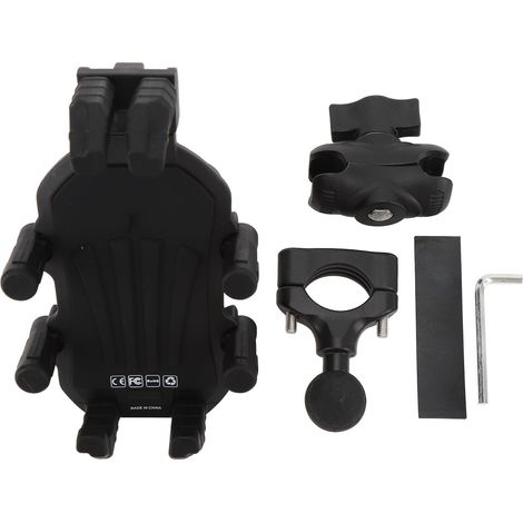 GARRYFIZH Support de téléphone pour moto avec amortisseur et verrouillage de sécurité,Compatible avec les smartphones de 4,9 à 8,1 pouces,Convient aux vélos, scooters et VTT