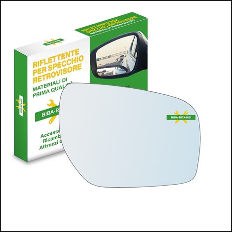 Vetro specchio retrovisore lato dx-passeggero per renault koleos i (hy) dal 2008