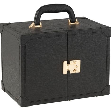 Coffret Boîte à Bijoux "Ericka" 29cm Noir (1/3)