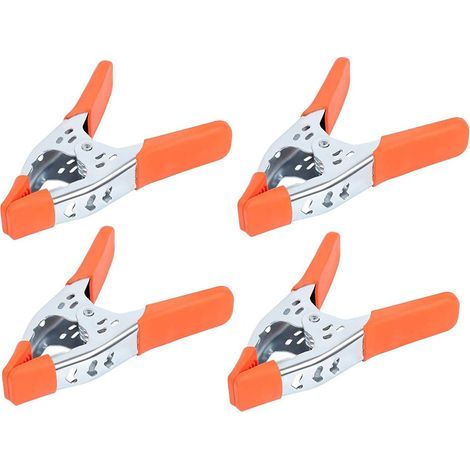 Lot de 6 pinces à ressort de 15,2 cm de large en métal à ressort très résistant Ouverture de la mâchoire de 6,3 cm. (1/3)