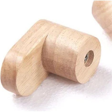 Lot de 2 Cintres Muraux en Bois avec Porte-Manteaux, Crochet Décoratif, Porte-Clés, Porte-Chapeaux, Crochets de Rangement pour à (1/5)