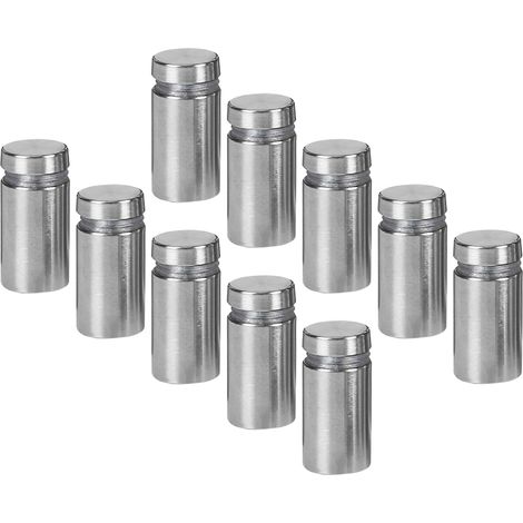 Lot de vis à tête cylindrique pour panneaux, kit de clous en verre inoxydable, résistants à la corrosion et aux rayures, chevilles d'écartement, ensemble de 50 pièces. (1/5)