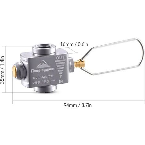 Adaptateur pour réchaud à gaz Gas Saver Plus avec adaptateur butane Accessoires pour réchaud à gaz Adaptateur de recharge Équipement de camping Réchauds de cuisine portables (1/5)