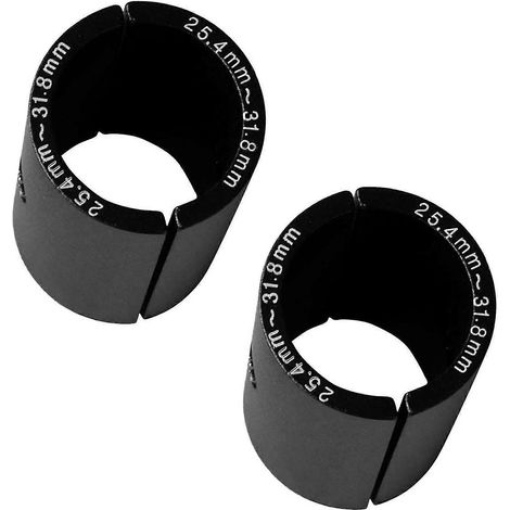 2x Cales de guidon de vélo, entretoises de réduction de diamètre, douilles de réduction pour guidon de 25,4 mm à 31,8 mm (1/5)