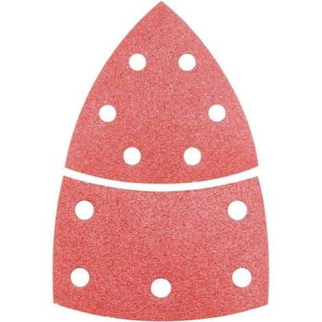 Bosch Accessories 2608607407 Multi-purpose sandpaper Hook-and-loop-backed, Punched Grit size 40 (L x W) 102 mm x 62.93 mm 10 pc(s)