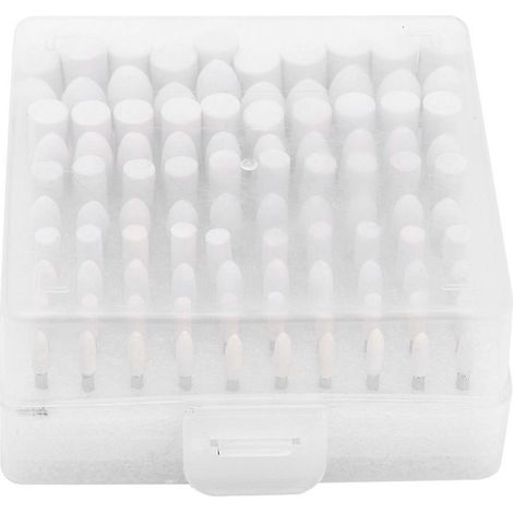 100 pièces de têtes de broyage de laine, fraises à sculpter, moules pour le travail des métaux, verre, miroirs, poignée polie