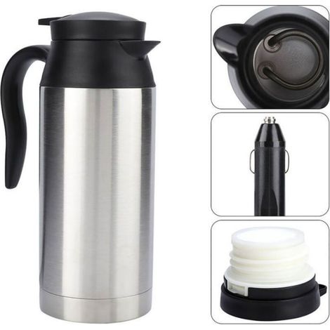 Tasse Chauffante Électrique - Acier Inoxydable - 750 ml - Pour Voiture - 12 V - 120 W (1/4)