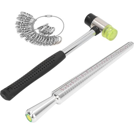 Ringgrößenmesser, Dornlehre, Schmuckhammer, Messset, Größenlehre (1/5)