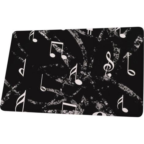 Tapis De Bain Note De Musique - Flanelle Douce Antidérapant Absorbant Pour Salle De Bain Et Cuisine - 1 Pièce (1/5)