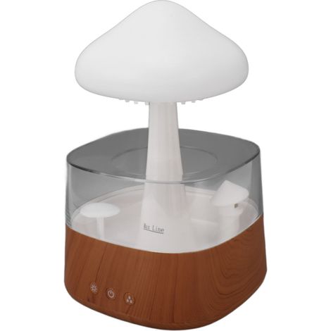 Regenbefeuchter mit USB-Anschluss, Aromadiffusor, Luftbefeuchter und farbigem Licht für Schlafzimmer und Büro (1/5)