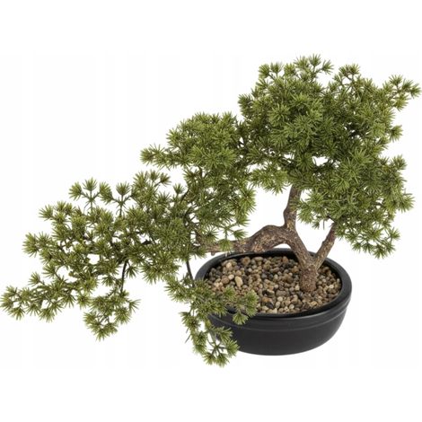 Albero bonsai artificiale in vaso 38x45x25 decorativo (1/5)