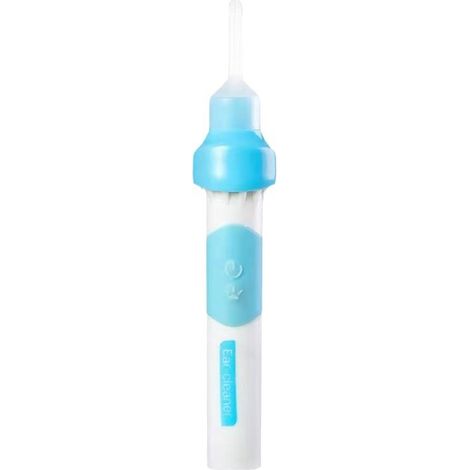 Kit d'extraction de cérumen, nettoyeur d'oreilles électrique, aspirateur auriculaire avec lumière LED, ensemble d'outils de nettoyage doux avec double embout pour adultes et enfants, aspiration douce (1/5)