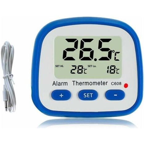 Digitales Thermometer für Kühlschrank und Gefrierschrank – mit Magnet und Ständer