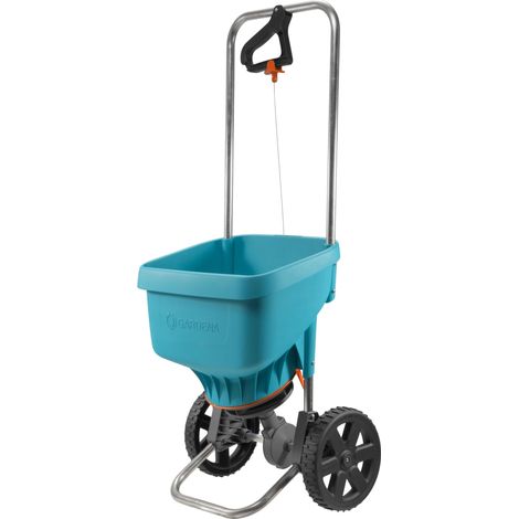 Épandeur à engrais XL sur roues de : épandeur pour engrais, semences et sel de voirie, largeur d'épandage 1,5 à 6 m, surface d'env. 800 m², capacité 18 l, avec glissière de fermeture (436-20) (1/5)