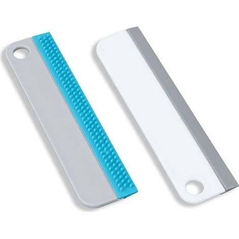 Window squeegee, shower squeegee, silicone squeegee for mirrors, windows and surfaces in the kitchen, bathroom, car, anti-scratch silicone squeegee set