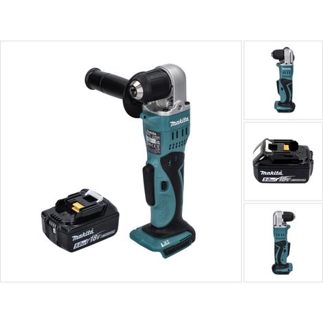 Makita DDA 351 T1 Trapano angolare a batteria 18 V 13,5 Nm + 1x batteria 5,0 Ah - senza caricabatteria