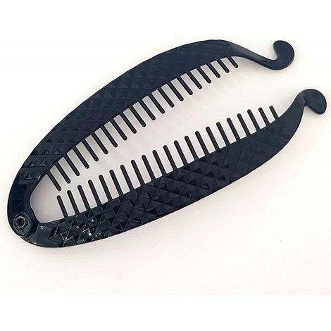TRADE SHOP - Fermacoda Pesce Rombi 3d 11 Cm Banana Pettine Capelli Ferma Coda Codini Codino -