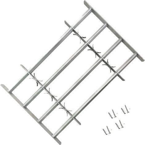 FIMEI Grille réglable de sécurité de fenêtres et 4 barres 1000-1500mm