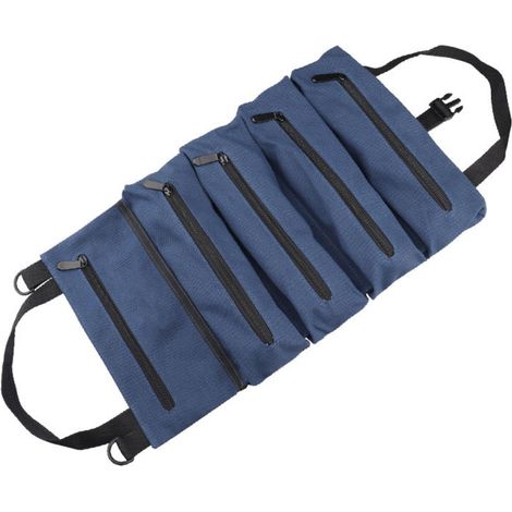 Sac à outils multifonctionnel enroulable en tissu Oxford robuste, sac de rangement suspendu pour outils (1/5)